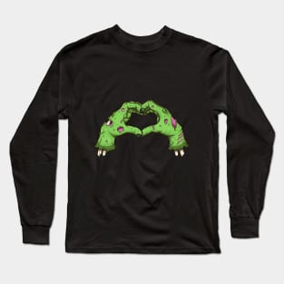 Valentine Zombie Hands Long Sleeve T-Shirt